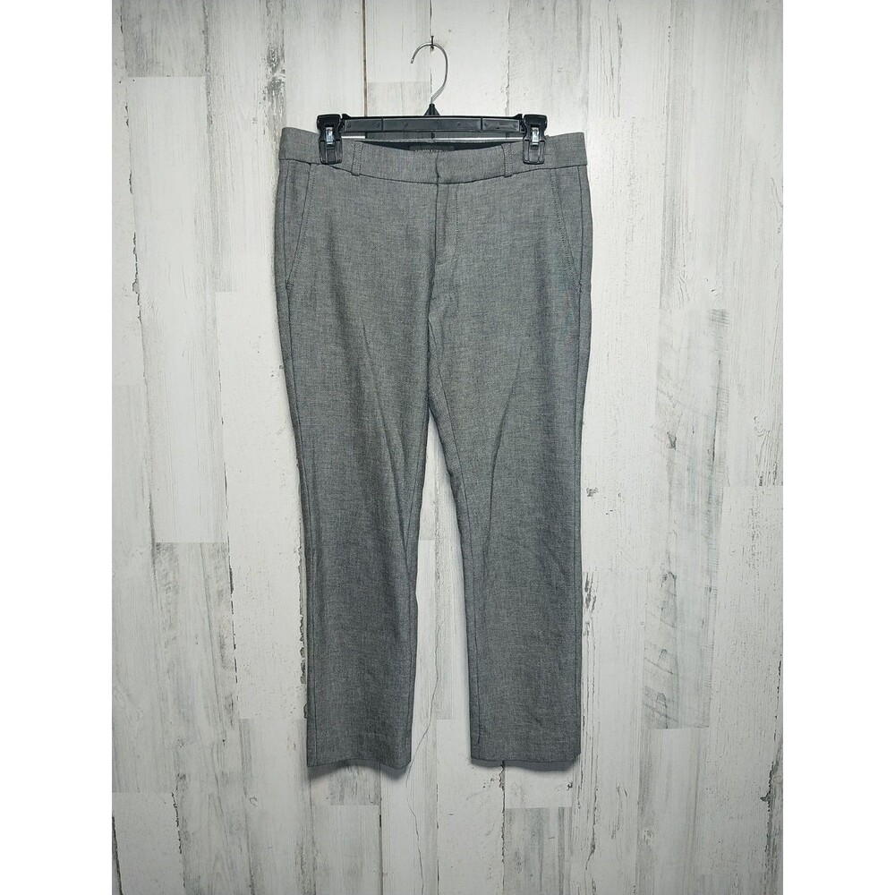 Banana Republic Pants Womens 4S Gray Ryan Mid Rise Straight Leg